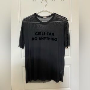 FASHION NOVA SEE THROUGH TSHIRT SIZE XS